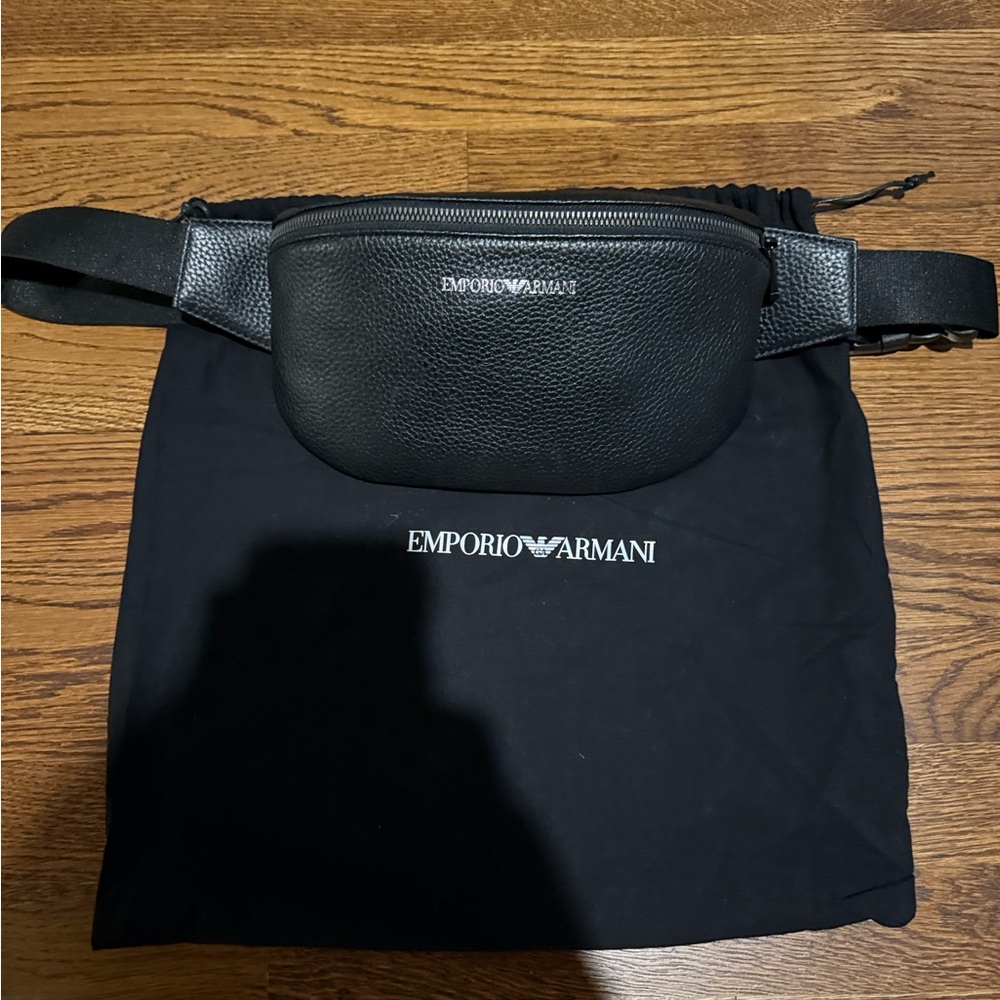 Emporio Armani Black Belt Bag